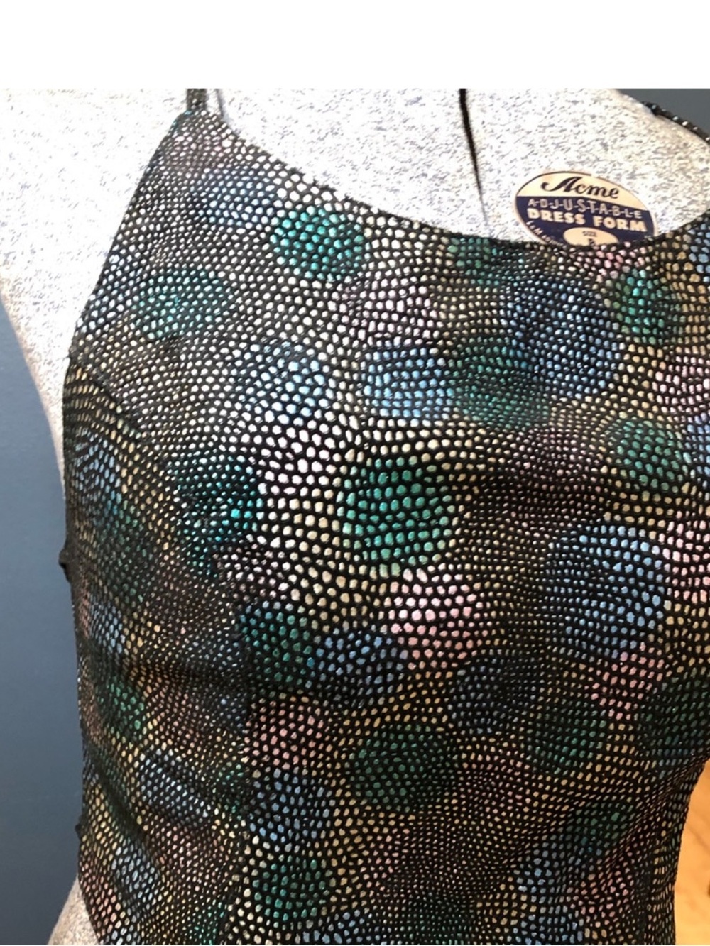 RARE WILSON’S Y2K 1990’s Leather Maxima Suede Corset Halter Irridescent SZ XL